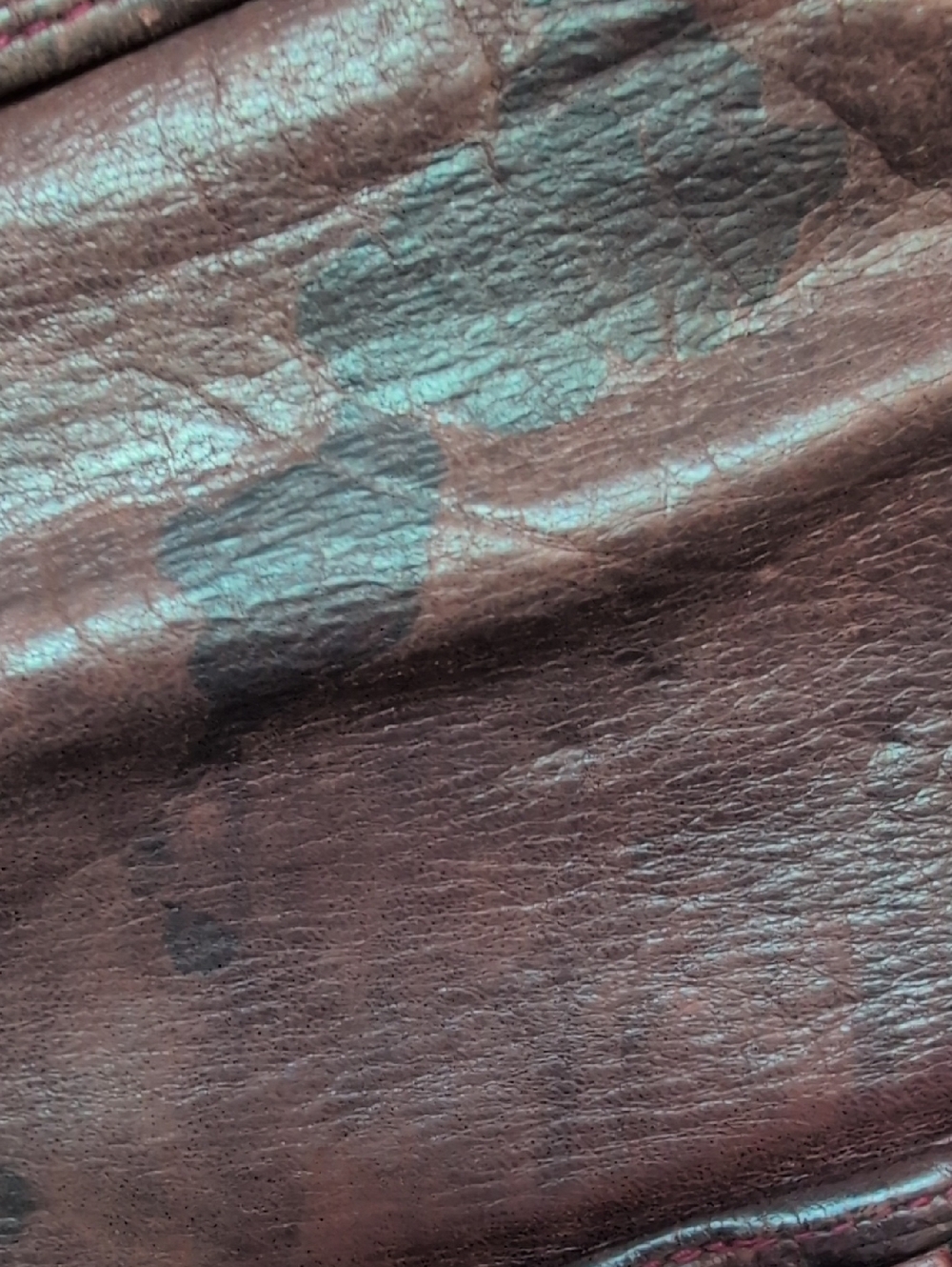 Woven Leather Crossbody Clutch in Deep Brown - Picture 4 of 7